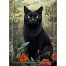 DUTCH LADY DESIGNS GREETING CARD Cats 7
